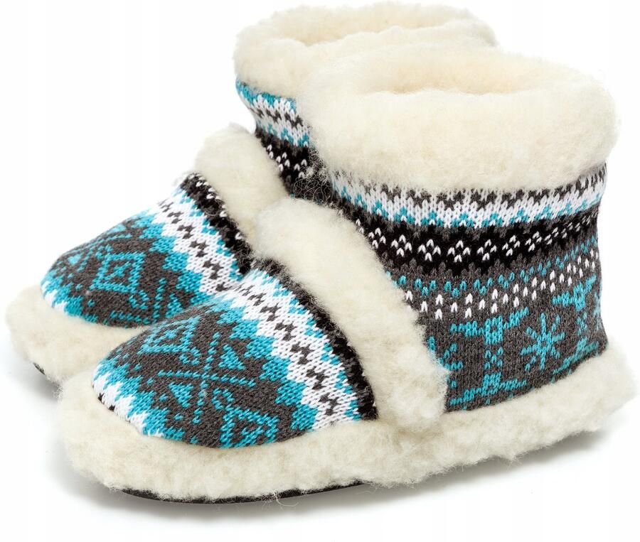 PanSzew Dames Pantoffels Wol Warme Slipper