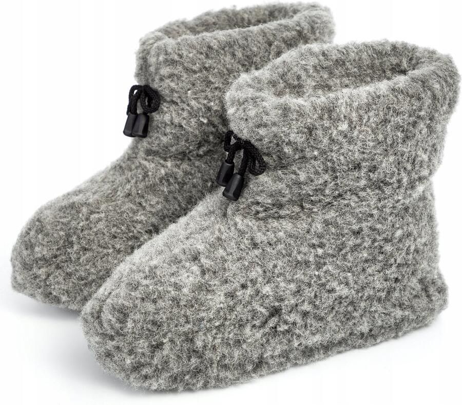 PanSzew Dames Pantoffels Wol Warme Gebreide Huisschoenen