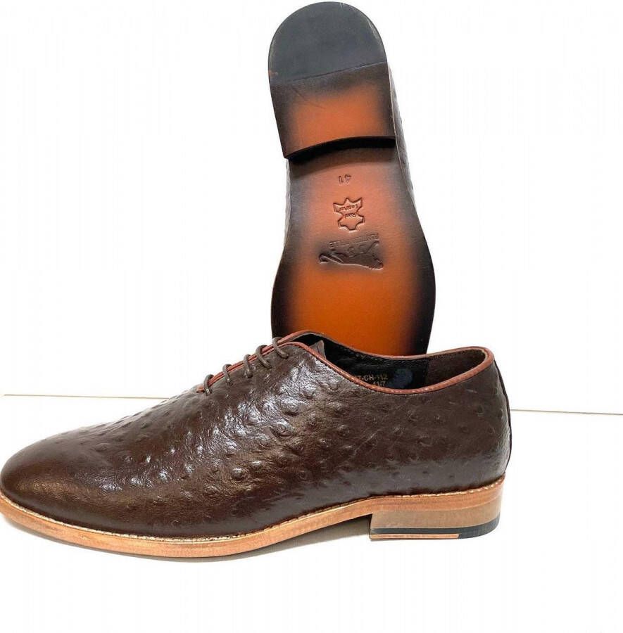Pantera Pelle Shoes Lederen Herenschoen Bruin