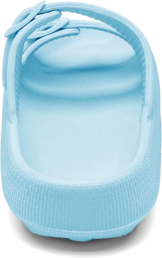 Pantoffels met verstelbare gespen antislip en snelle droging dikke zool