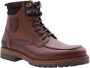 Pantofola d'Oro Baveno Uomo High leren sneakers cognac zwart - Thumbnail 2