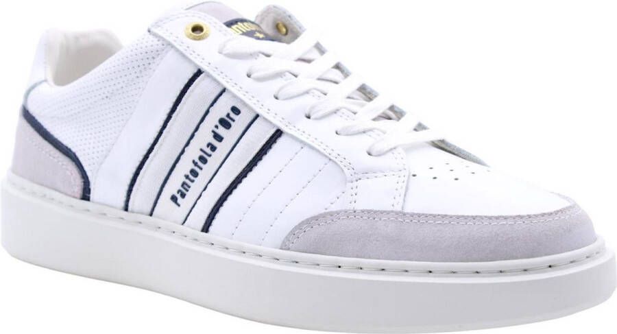 Pantofola d'Oro Lecano Uomo Low Lage sneakers Leren Sneaker Heren Wit