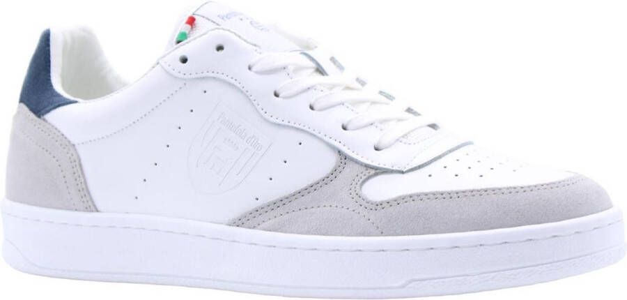 Pantofola d'Oro Lioni Uomo Low Lage sneakers Leren Sneaker Heren Wit