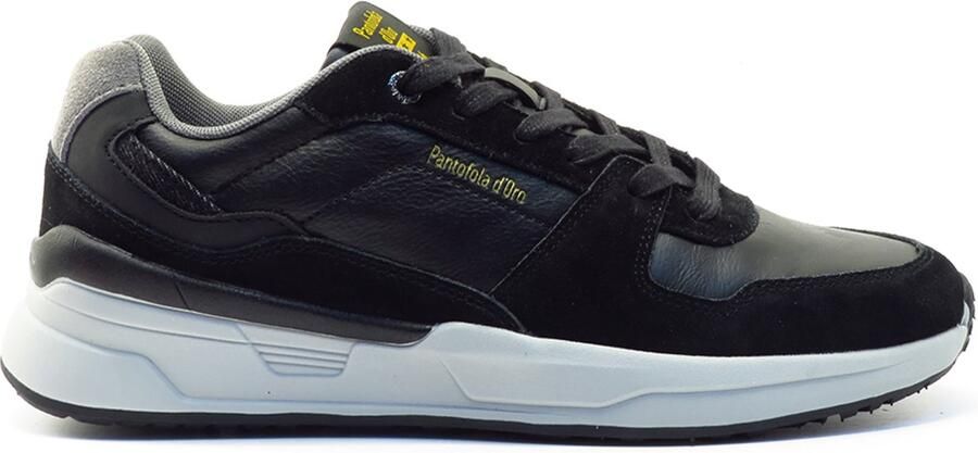 Pantofola d'Oro Black grey sneaker Vulcano 1112 Black grey ZWART