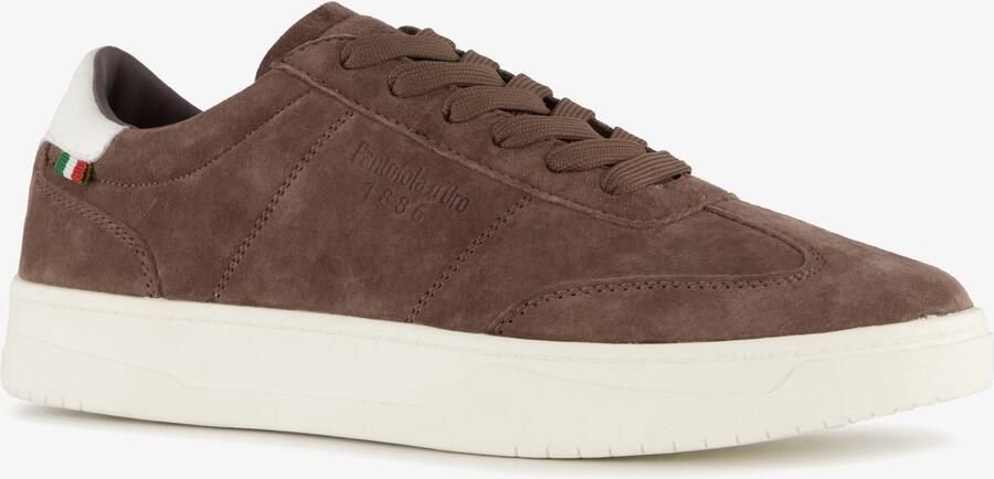 Pantofola d'Oro suède heren sneakers bruin Echt leer Uitneembare zool