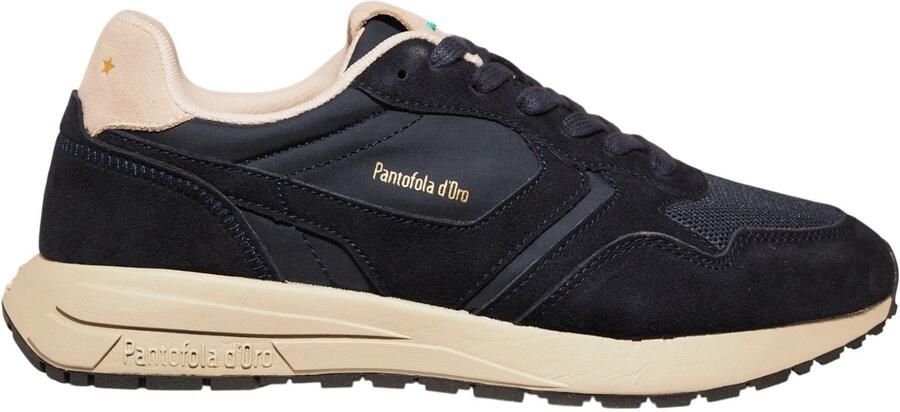 Pantofola Volta Dora donkerblauwe suède heren sneakers