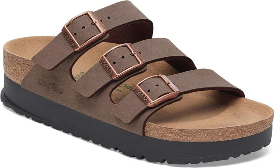 Papillio -Dames bruin slippers & muiltjes