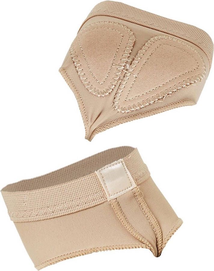 Papillon Dansvoetjes voor Moderne Dans Gymnastiek Turnen Professioneel Licht beige Volwassenen XL