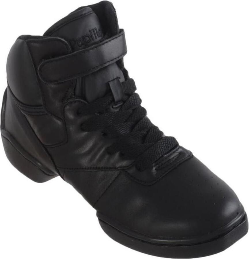 Papillon Danssneakers Heren PA1500 Hoge Danssneakers Leer Unisex Zwart - Foto 2