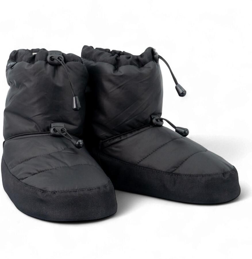 Papillon PA1650 Warm up Bootie Zwart Bootie voor dansers Warm up voor tussen of na de danslessen Unisex booties Elastiek sluiting Antislip buitenzool Ballet warm up boots XL(42 43)