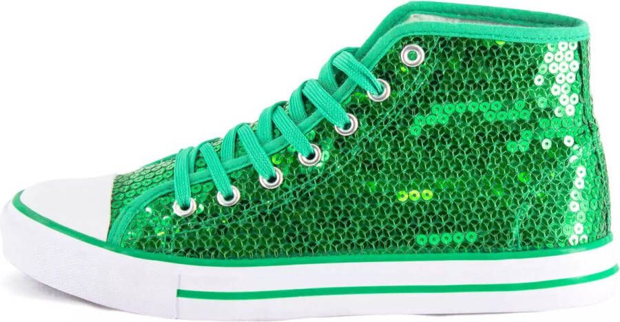 Party Factory Sneaker groene glitter schoenen Hoogwaardige afwerking - Foto 1