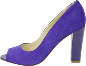 Passi in Capolavori Mary peeptoe laser camoscio