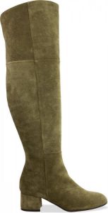 Passi in Capolavori PinC lange laars in donkergroen suede