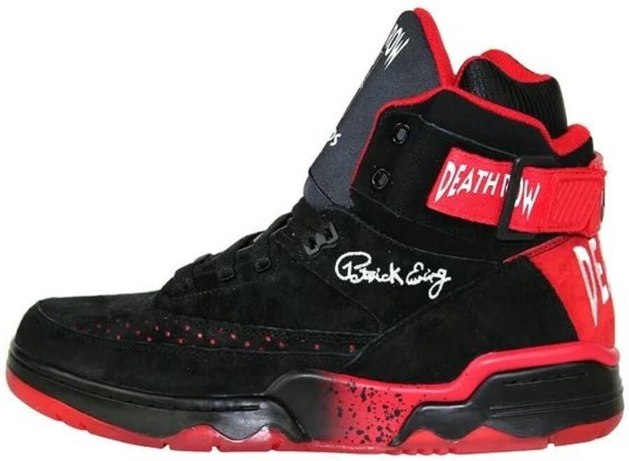 Patrick ewing Athletics Ewing 33 Hi Death Row Records Heren Basketbal Leren Sneakers 1BM00573-023 Zwart Rood