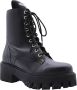 PATRIZIA PEPE Zwarte Leren Laarzen met Logo Applicatie Black Dames - Thumbnail 1