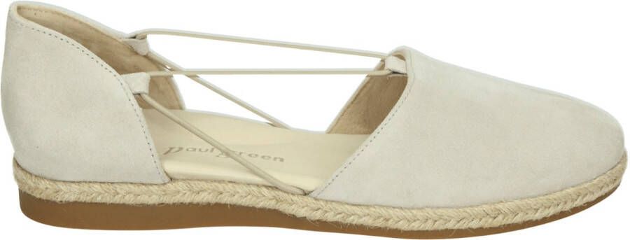 Paul Green 2856~~~~~~~~~~~~~~~~~~~~~~~~~~ Platte sandalenDames Sandalen Wit beige