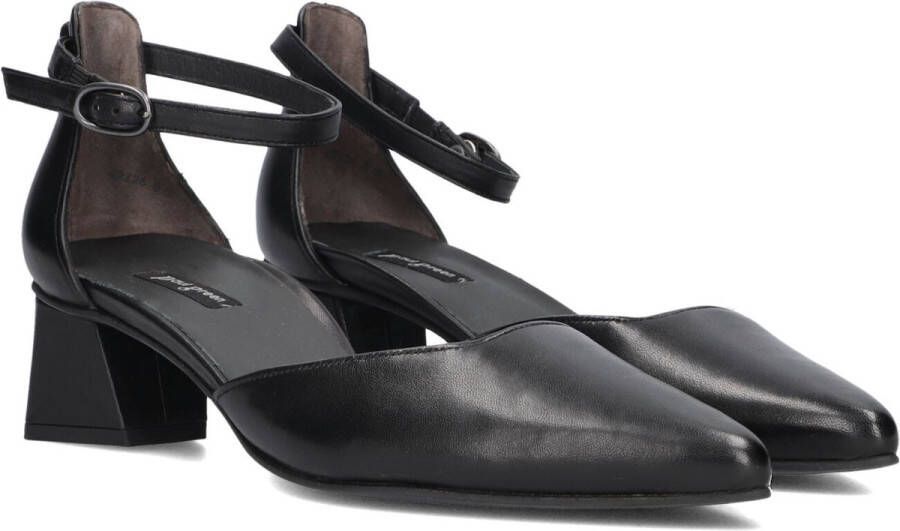 PAUL GREEN Sandalen met hak Dames 3820 Leer Zwart
