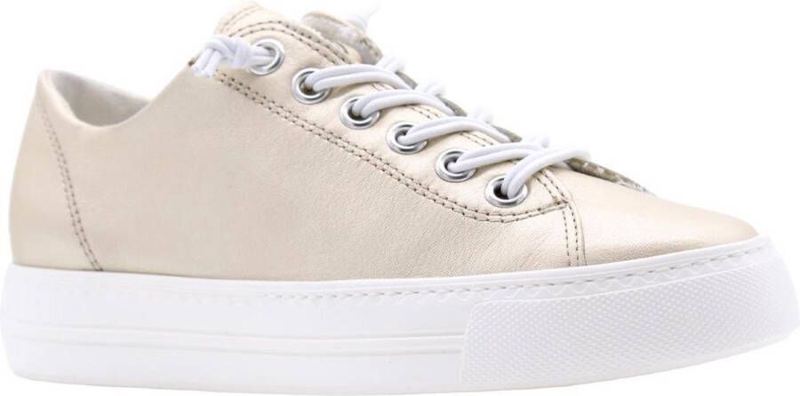 PAUL GREEN Lage Sneakers Dames 4081 Maat: 38 5 Materiaal: Leer Kleur: Goud - Foto 3