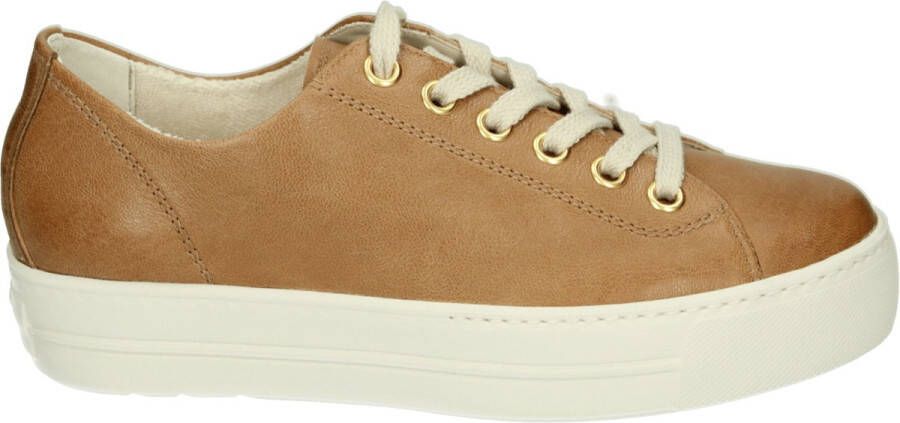 Paul Green 4790~~~~~~~~~~~~~~~~~~~~~~~~~~ Lage sneakersDames sneakers Cognac