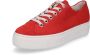 Paul Green 4790~~~~~~~~~~~~~~~~~~~~~~~~~~ Lage sneakersDames sneakers Rood - Thumbnail 1