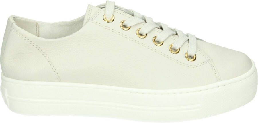 Paul Green 4790~~~~~~~~~~~~~~~~~~~~~~~~~~ Lage sneakersDames sneakers Wit beige