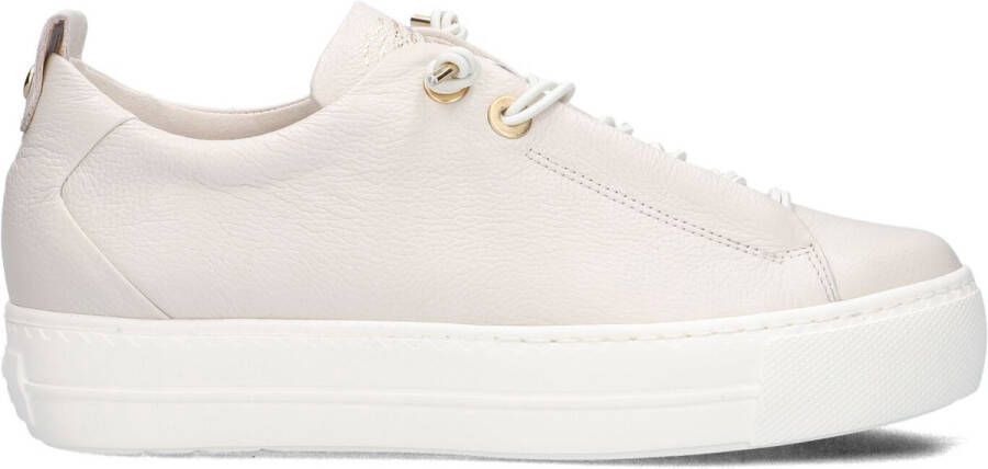 PAUL GREEN Lage Sneakers Dames 5017 Maat: 38 5 Materiaal: Leer Kleur: Wit