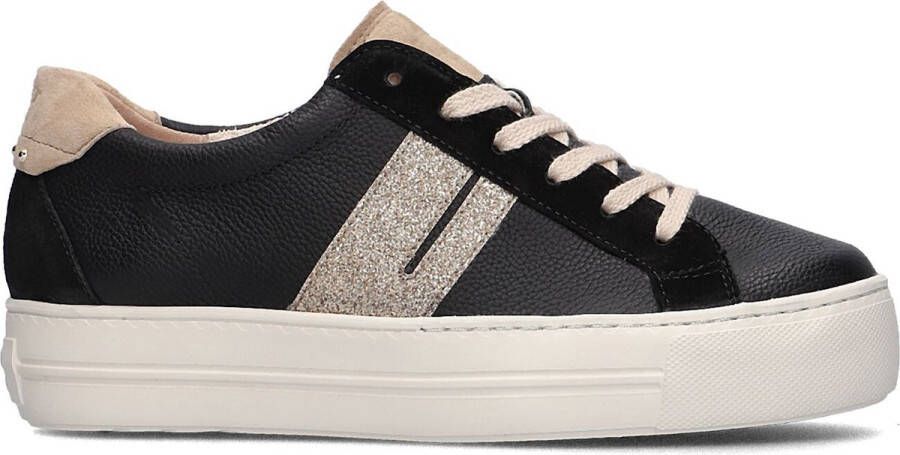 Paul Green 5330 Sneakers Leren Sneaker Dames Zwart
