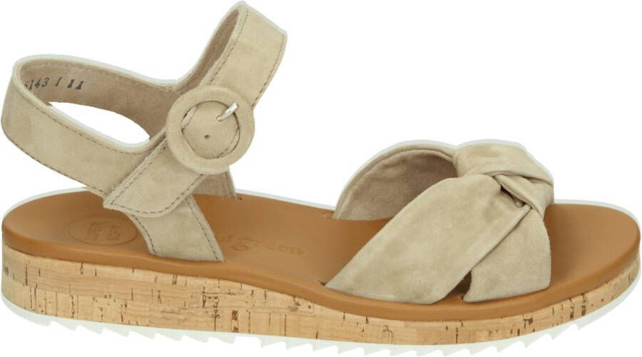 Paul Green 6059 Volwassenen Platte sandalen Wit beige