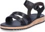 Paul Green 6112~~~~~~~~~~~~~~~~~~~~~~~~~~ Platte sandalenDames Sandalen Zwart - Thumbnail 1