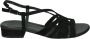 Paul Green 6147~~~~~~~~~~~~~~~~~~~~~~~~~~ Platte sandalenDames Sandalen Zwart - Thumbnail 2