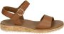 Paul Green 7134~~~~~~~~~~~~~~~~~~~~~~~~~~ Platte sandalenDames Sandalen Cognac - Thumbnail 1