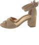 Bruin Tinten 7469 Sandalen Dames Beige - Thumbnail 6