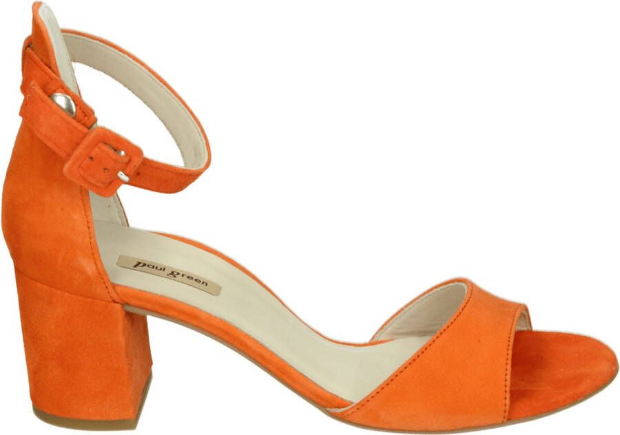 Paul Green 7469~~~~~~~~~~~~~~~~~~~~~~~~~~ Sandalen met hakDames Sandalen Oranje