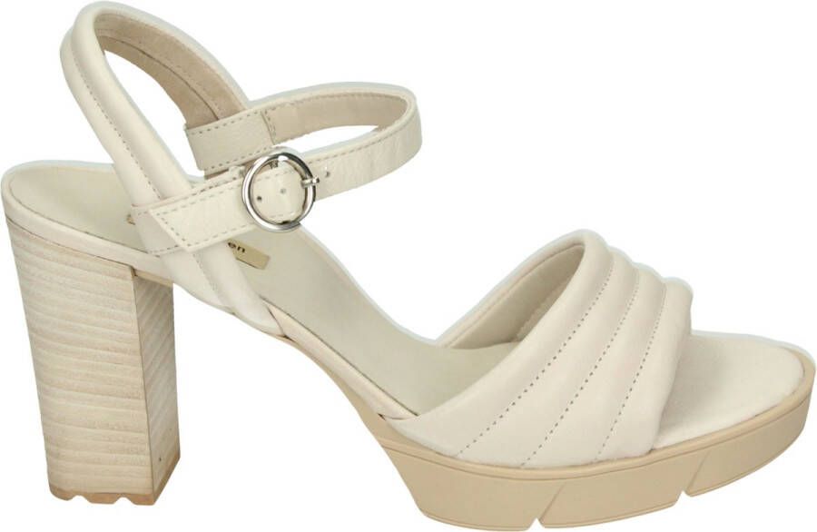 Paul Green 7928~~~~~~~~~~~~~~~~~~~~~~~~~~ Sandalen met hakDames Sandalen Wit beige