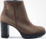 Paul Green 8005 Enkelboots Enkellaarsjes Dames Taupe - Thumbnail 2