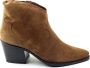 Paul Green 8110 Enkellaarsjes Enkelboots met rits Dames Cognac - Thumbnail 2