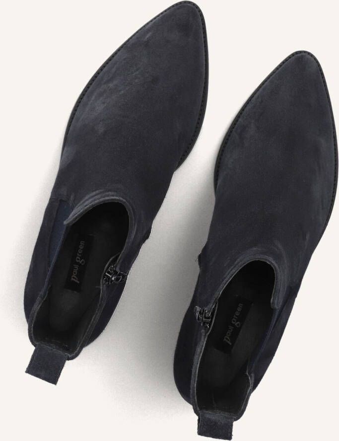 Paul Green 8271 Enkellaarsjes Enkelboots met rits Dames Donkerblauw