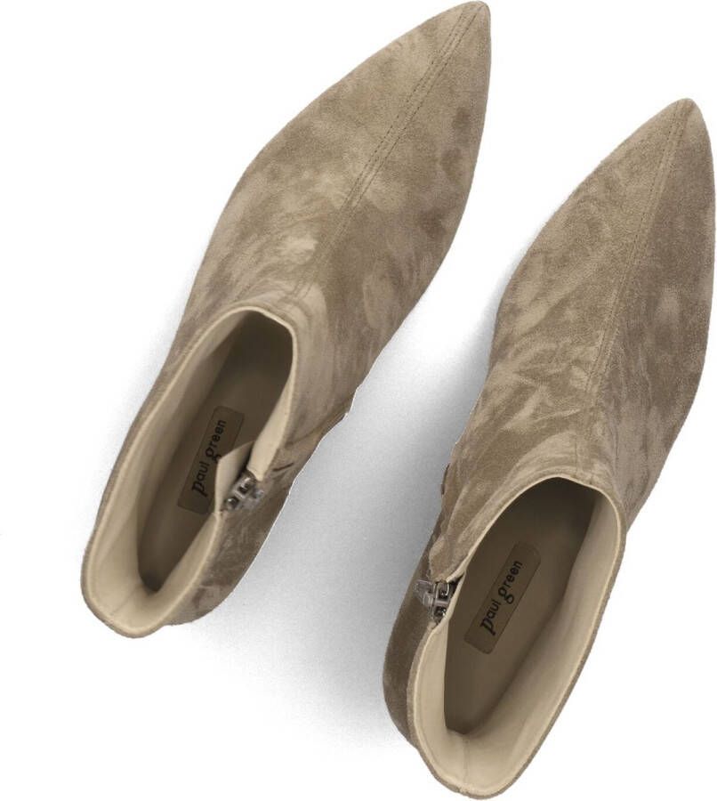 Paul Green 8288 Enkellaarsjes Enkelboots met rits Dames Camel