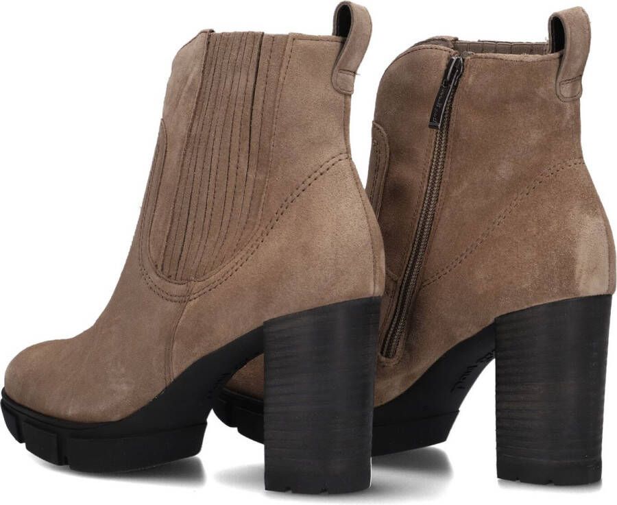 Paul Green 9033 Enkellaarsjes Enkelboots met rits Dames Beige