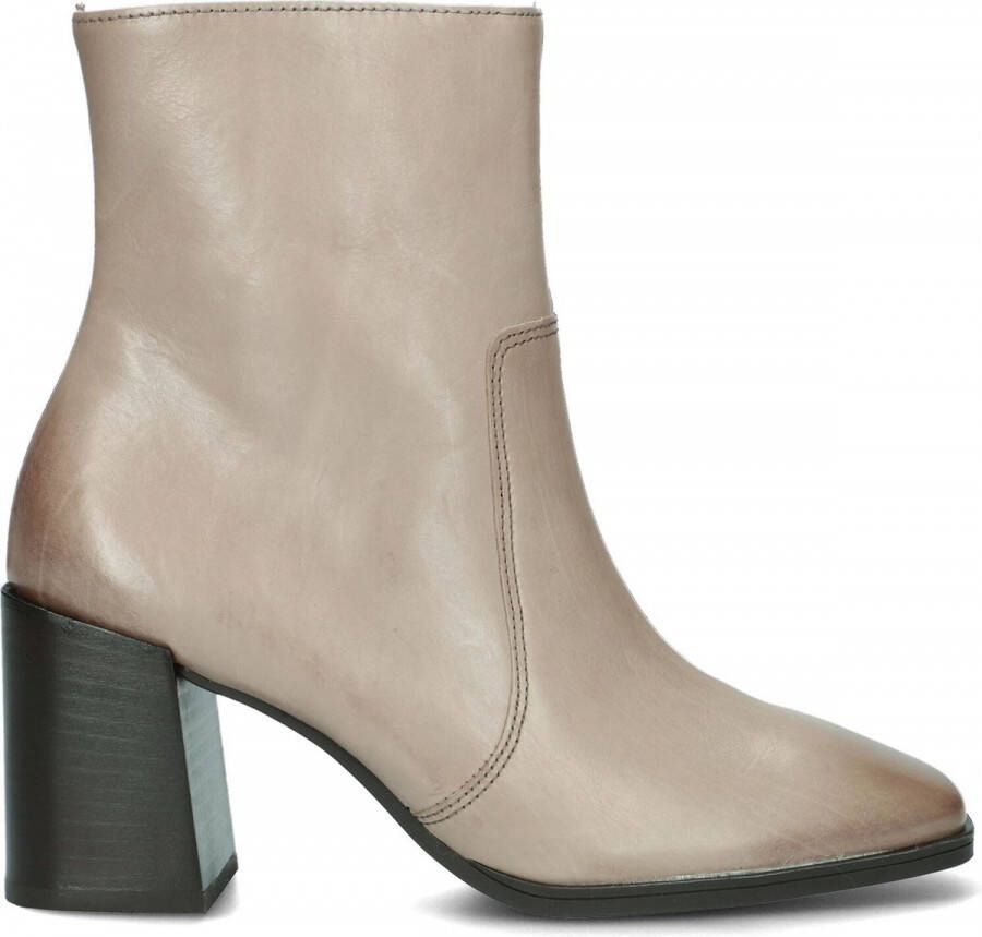 Paul Green 9076 Enkellaarsjes Enkelboots met rits Dames Taupe - Foto 3