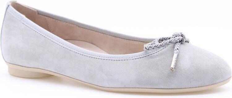 Paul Green Velours Ballerina's met Rubberen Zool