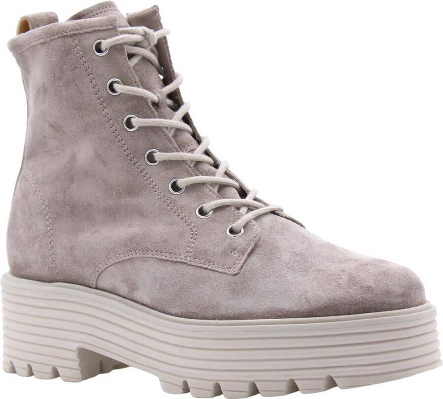 Paul Green 9001 veterschoenen dames grijs 002 soft suede stone suede 39 5(6+ )