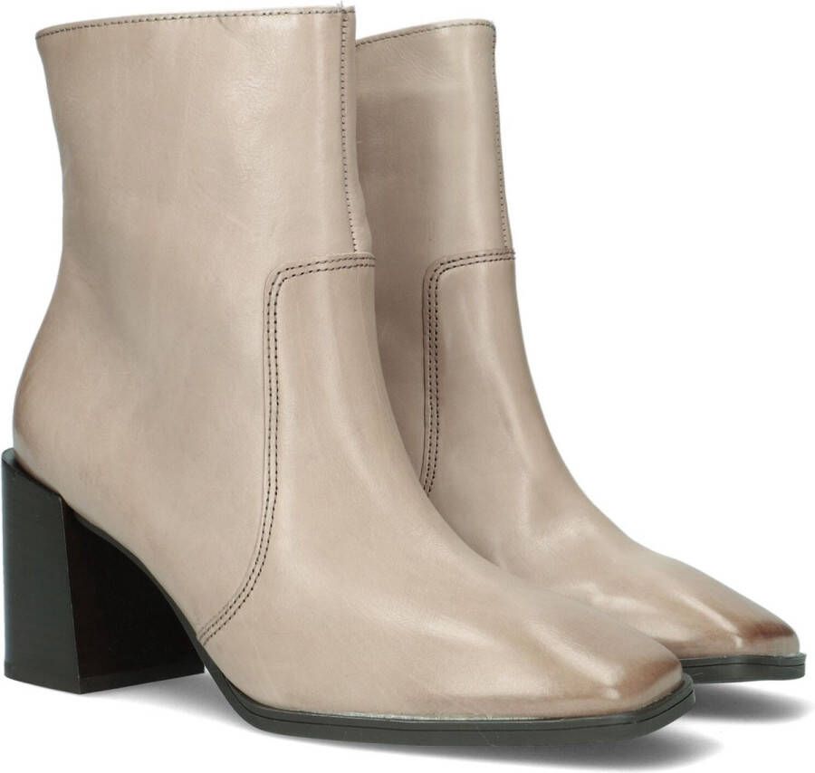 Paul Green 9076 Enkellaarsjes Enkelboots met rits Dames Taupe - Foto 2