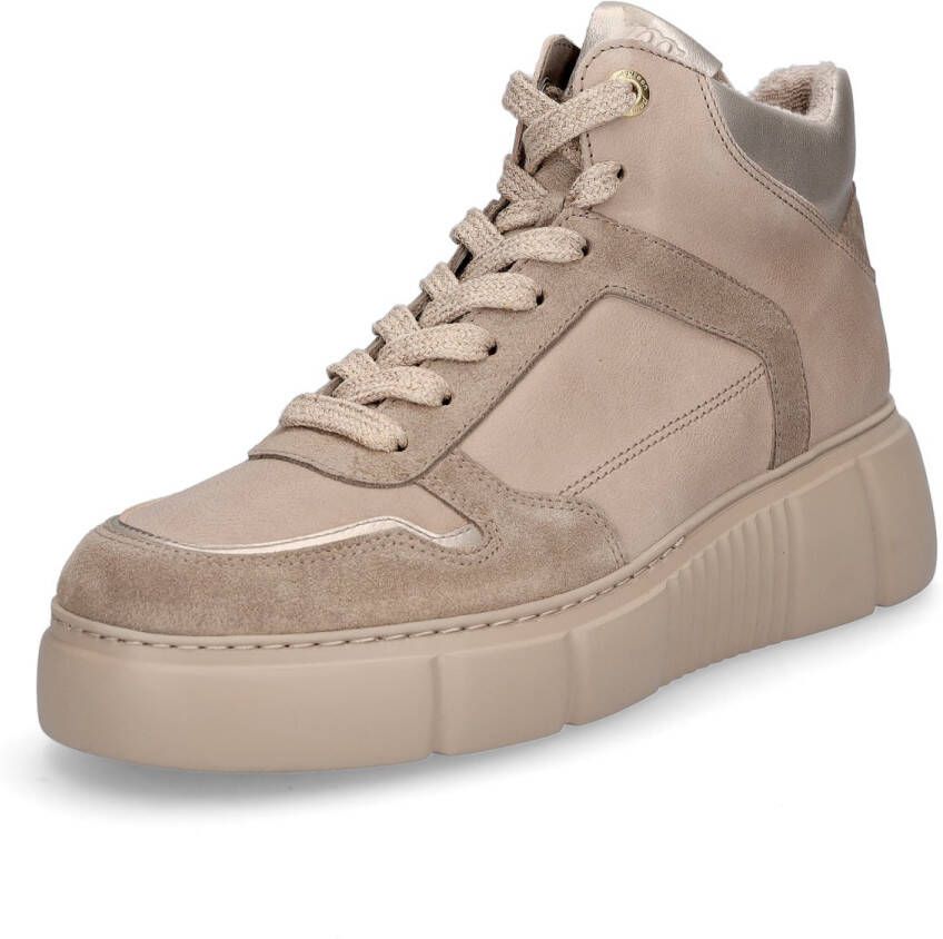 Paul Green dames hoge sneaker beige