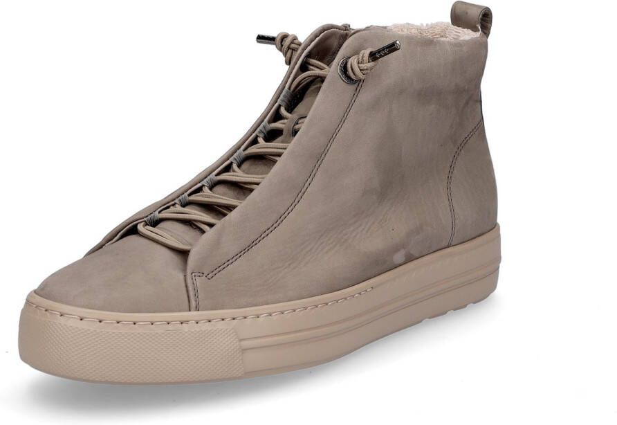 Paul Green dames hoge sneaker taupe