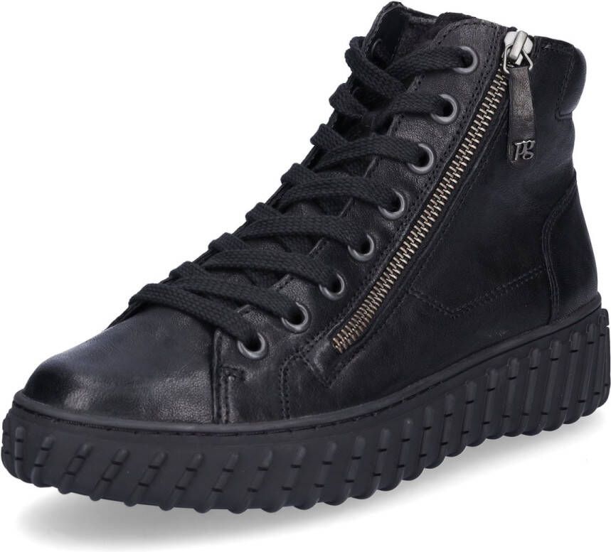 Paul Green dames hoge sneakers zwart