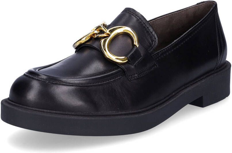 Paul Green dames leren slip-on schoenen zwart