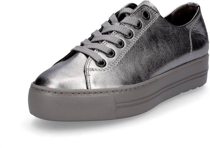 Paul Green dames sneaker grijs metalli