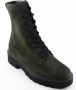 Paul Green Groene Veterboots Soft Suede - Thumbnail 1