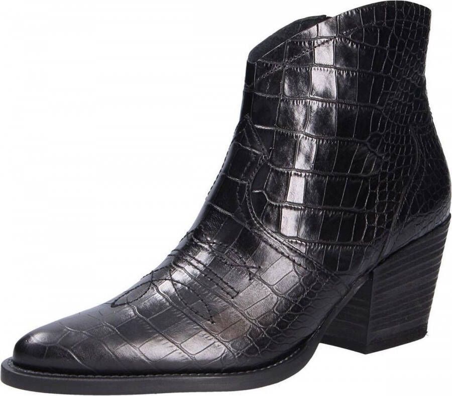 Paul Green 9666 Enkellaarsjes Enkelboots Dames Zwart